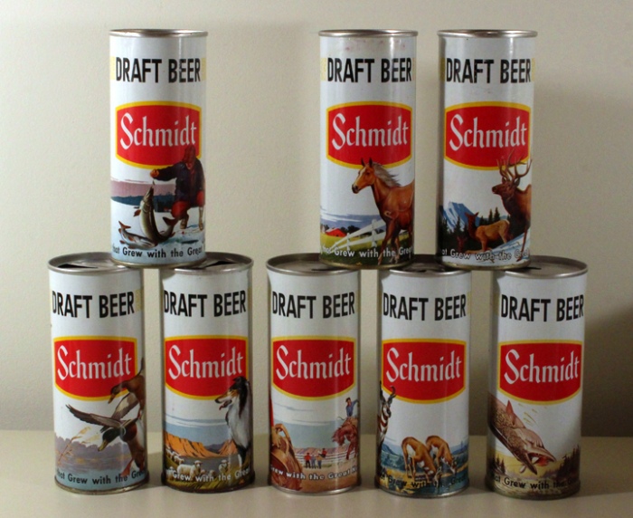 Schmidt Draft Beer 8 Can Set Beer