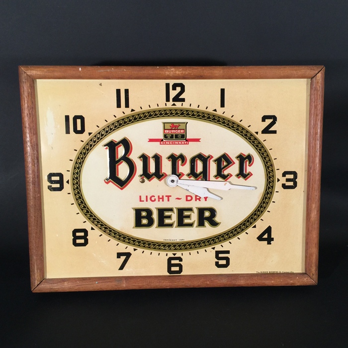 Burger Light Dry Clock Beer