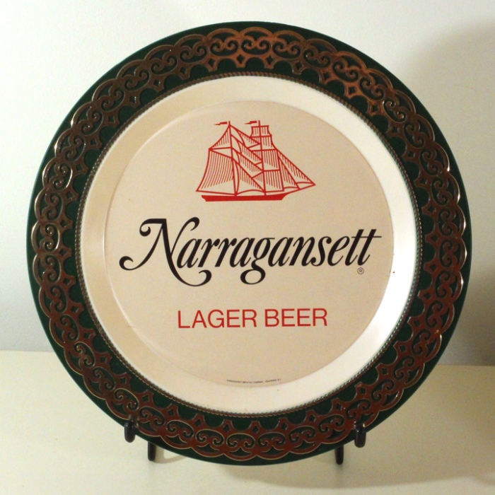 Narragansett Lager Beer Plastic Plate Beer