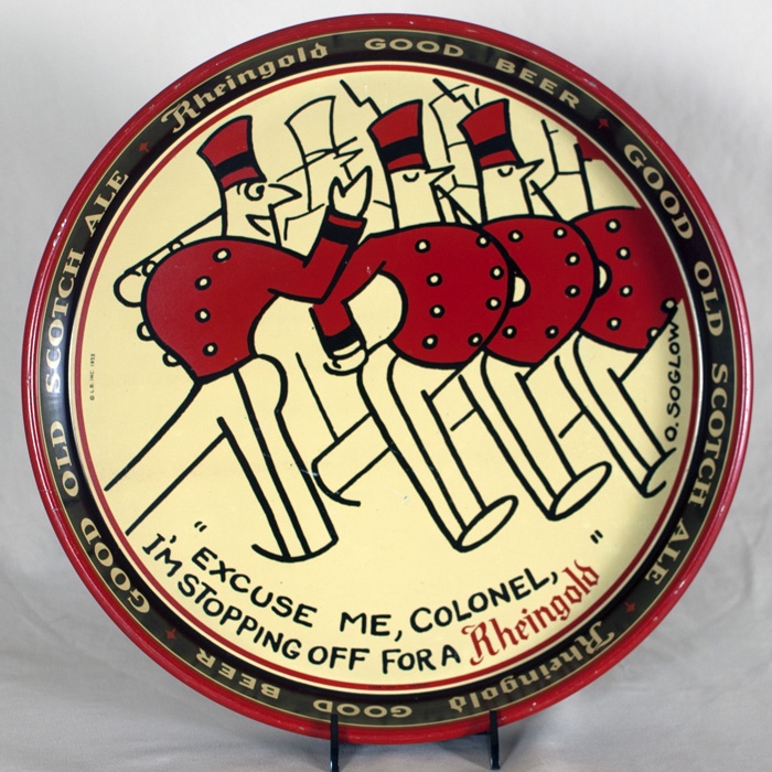 Rheingold Marching Colonel Tray Beer
