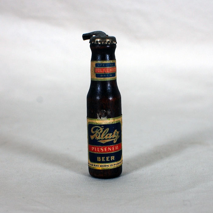 Blatz Pilsener Beer Figural Wood Bottle Opener Beer