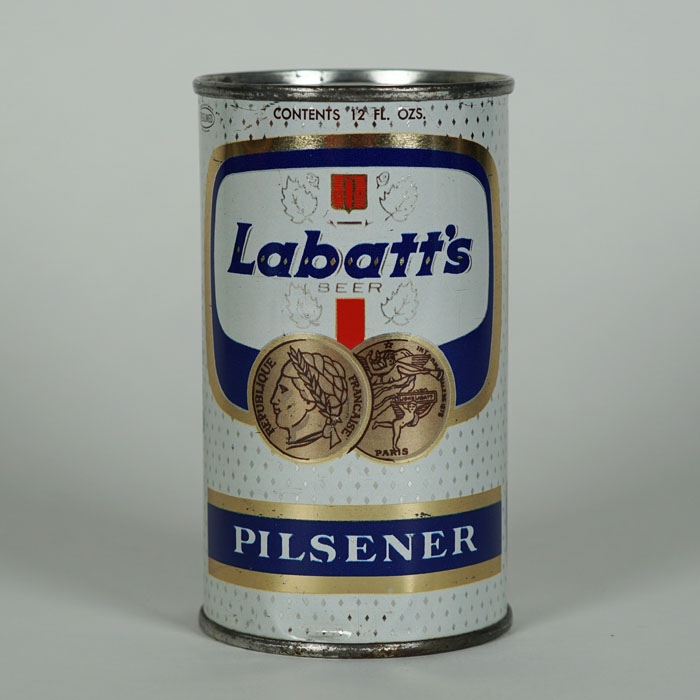 Labatts Pilsener Flat Top Beer Can Beer