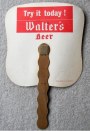 Walter's Beer Cardboard & Wood Fan Photo 2