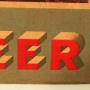 Red Top Beer Hanging Cardboard Sign with Dogs Photo 5