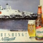 Narragansett Lager Beer Maine Sea Coast Framed Sign Photo 4