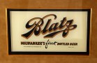 Blatz Beer Framed Reverse Painted Glass Sign Photo 2