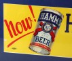 Hamm's Beer "Now In Cans!" Framed Cardboard Sign Photo 3