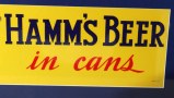 Hamm's Beer "Now In Cans!" Framed Cardboard Sign Photo 4