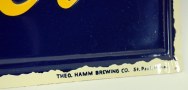 Hamm's Beer "Smooth And Mellow" Embossed Tin Sign Photo 2