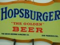Hopsburger Golden Beer Diecut Tin Photo 3