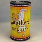 Gunther's Bock Beer Can