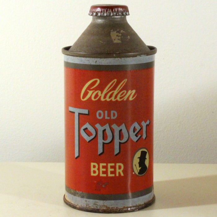 Old Topper Golden Beer 178-10 at Breweriana.com