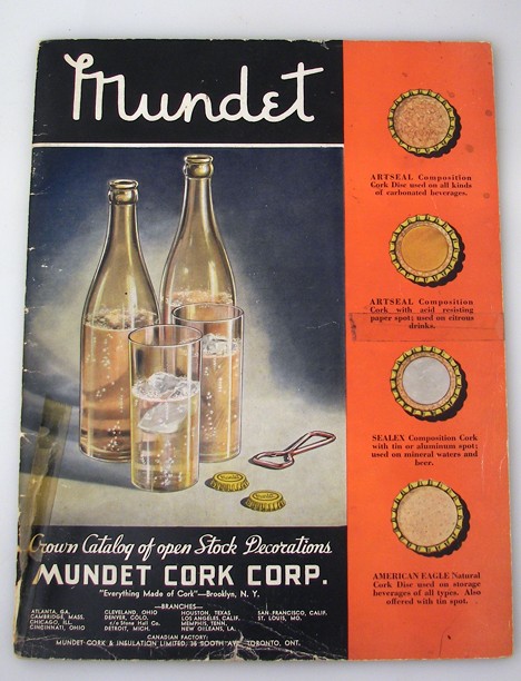 1934 Mundet Bottle Cap Catalog Beer