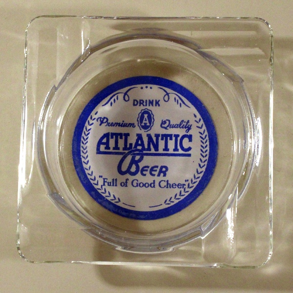Atlantic Beer ACL Glass Ashtray Beer