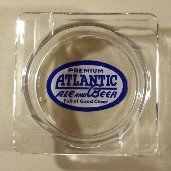 Atlantic Ale And Beer ACL Glass Ashtray Beer