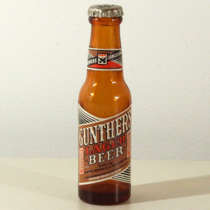 Gunther's Lager Beer Mini Bottle Beer