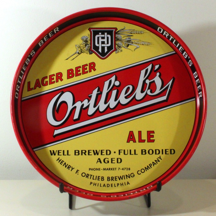 Ortlieb's Lager Beer & Ale at Breweriana.com