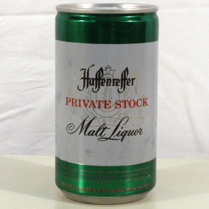 Haffenreffer Private Stock Malt Liquor 072-03.