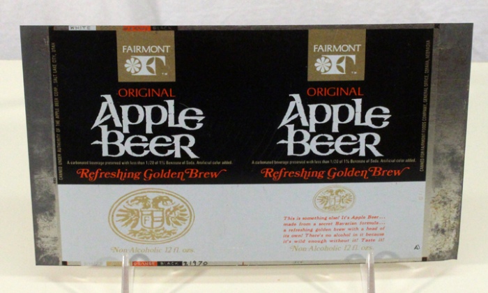 Apple Beer "Refreshing Golden Brew" (Flat Sheet) Beer