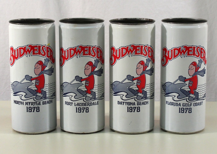 Budweiser 1978 Vacation Spots Set 212-02 to 212-05 Beer