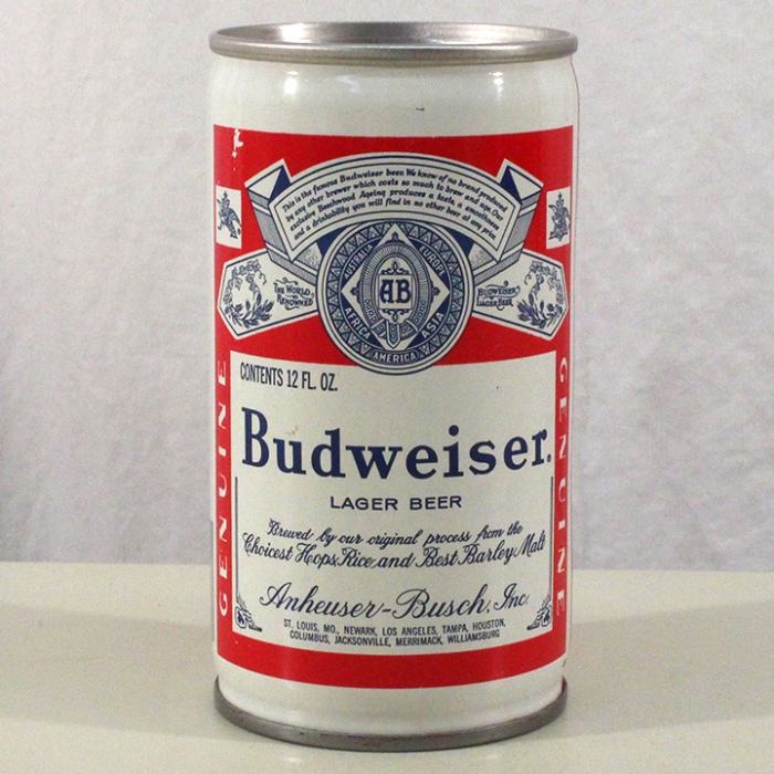 Budweiser Lager Beer (Test Can) NL Beer