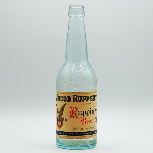 Jacob Ruppert Ruppiner Beer Bottle U-Permit Beer