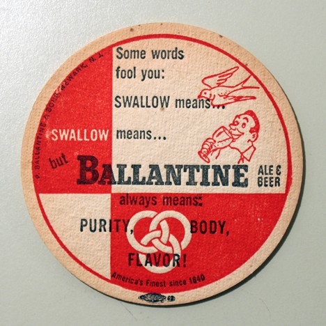 Ballantine Ale & Beer - Swallow (Union Label) Beer