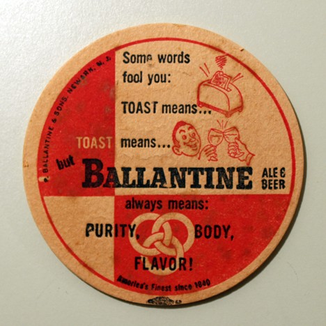 Ballantine Ale & Beer - Toast (Union Label) Beer
