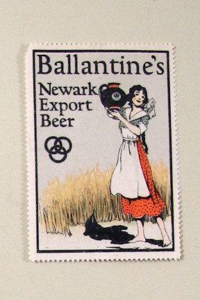 Ballantine's Newark Export Beer Poster Stamp (Cinderella) Beer