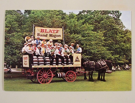 Blatz Band Wagon Post Card Beer