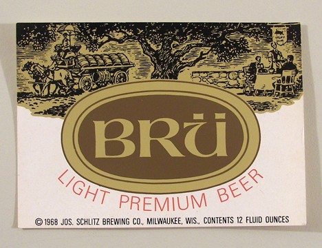 Bru Light Premium Beer (Test Label) Beer