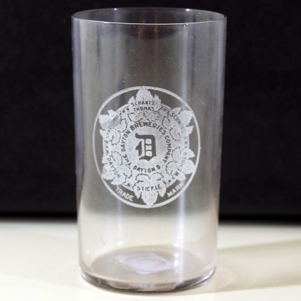 Dayton Breweries Company Etched Glass Beer