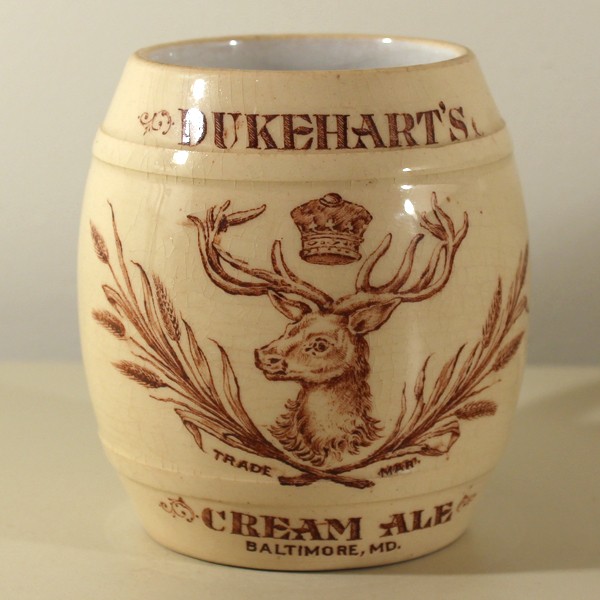 Dukehart's Cream Ale Barrel Shaped Mug Beer