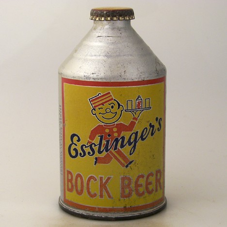 Esslinger's Bock Beer 193-21 at Breweriana.com