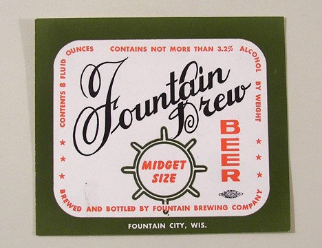 Fountain Brew MIdget Size Beer Beer