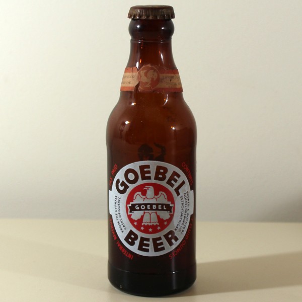 Goebel Beer (w/ Paper Neck Label) ACL Beer