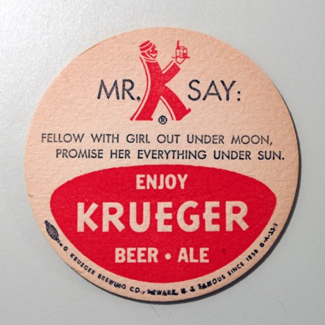 Krueger - Mr. K Say - "Fellow With Girl..." Beer