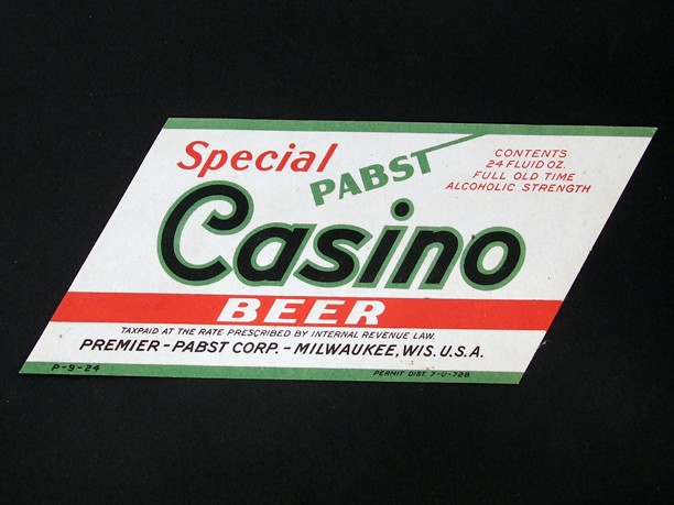 Pabst Casino Beer 24 Ounce Beer