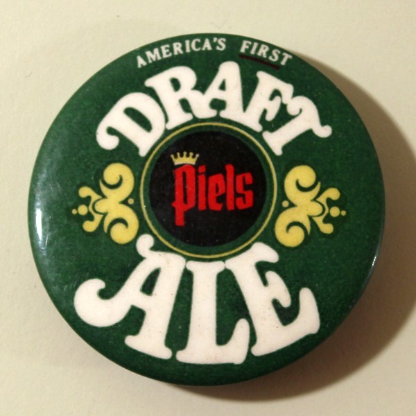 Piels Draft Ale Pinback Button Beer