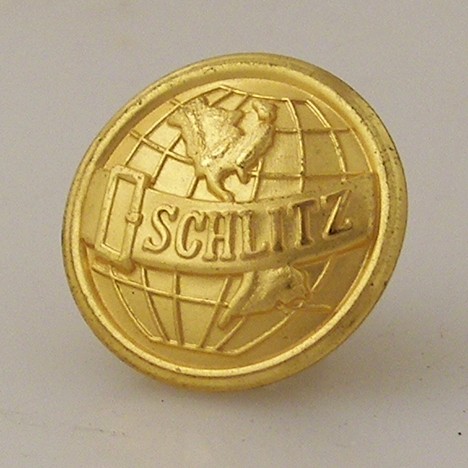 Schlitz Beer Globe Button Beer