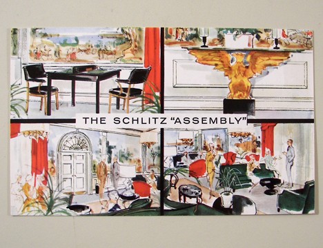 Schlitz "Assembly" 1959 Post Card Beer