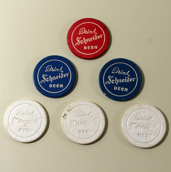 Schneider Beer Drink Tokens - Set of 6 Beer