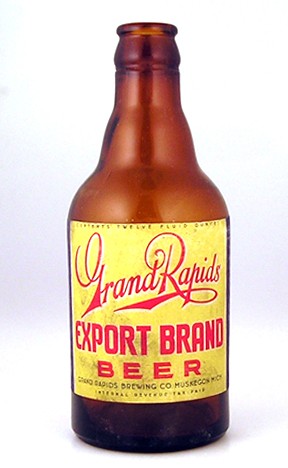 Grand Rapids Export Steinie Bottle Beer