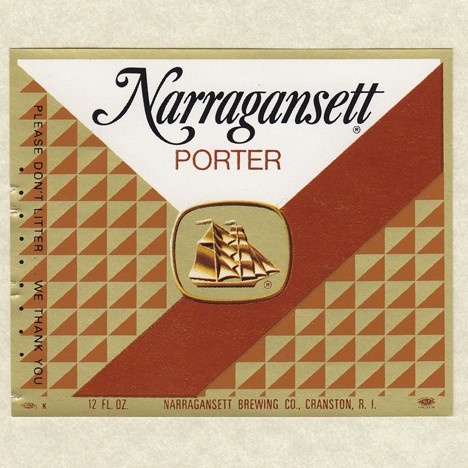 Narragansett Porter Beer Label Beer