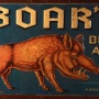 Boar's Beer & Ale Embossed Tin Sign Photo 2