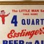 Esslinger's "4 Quarts" Framed Cardboard Sign Photo 2