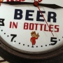 Esslinger's Beer In Bottles Milk Glass Clock Photo 4