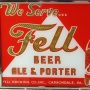 Fell Beer Ale & Porter Reverse Painted Glass Sign Photo 2