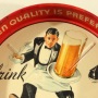 Fort Pitt Beer Running Waiter Metal Coaster Photo 2