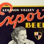 Lebanon Valley Export Beer Die-Cut Cardboard Sign Photo 2